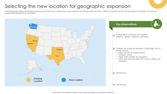Marketing Growth Strategy Selecting The New Location For Geographic Expansion Strategy SS V Marketing Growth Strategy Selecting The New Location For Geographic Expansion Strategy SS V