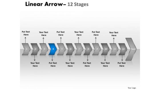 Marketing PowerPoint Template Consecutive Representation Ppt Of 12 Arrows 5 Image