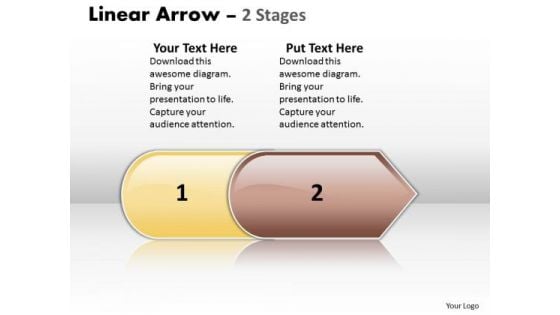 Marketing Ppt Linear Equations PowerPoint Arrow 2 Stages Business Plan 1 Image