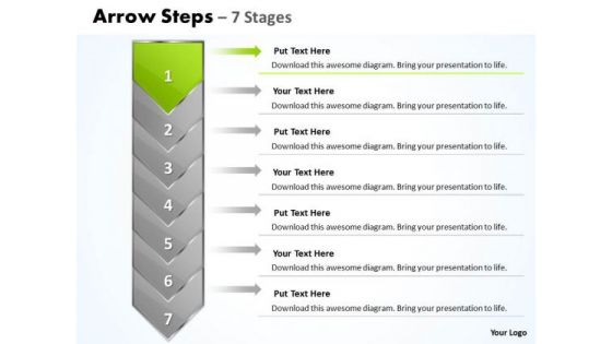 Marketing Ppt Stiff 7 Stages Represented By Arrow Business Management PowerPoint 2 Graphic