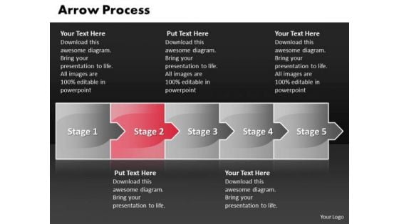 Marketing Ppt Template Arrow Process 5 Stages Business Strategy PowerPoint 3 Design