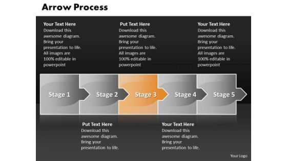 Marketing Ppt Template Arrow Process 5 Stages Business Strategy PowerPoint 4 Design