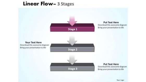 Marketing Ppt Template Linear Flow 3 Power Point Stage Business Plan PowerPoint 2 Graphic