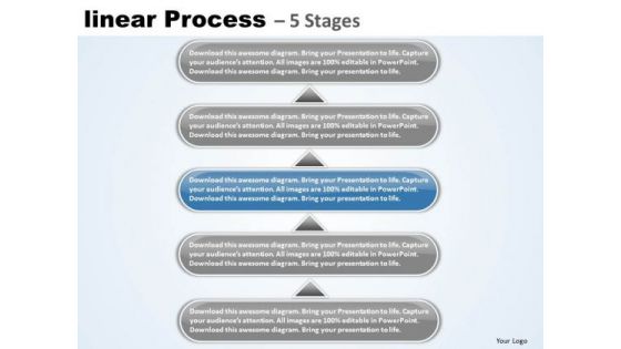 Marketing Ppt Template Linear Process 5 Stages Operations Management PowerPoint 4 Design