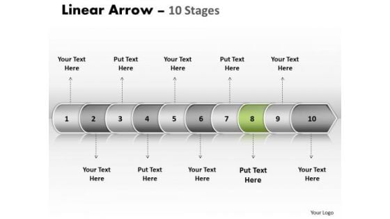 Marketing Ppt Template Non Linear PowerPoint Examples Arrow 10 Stage 9 Design