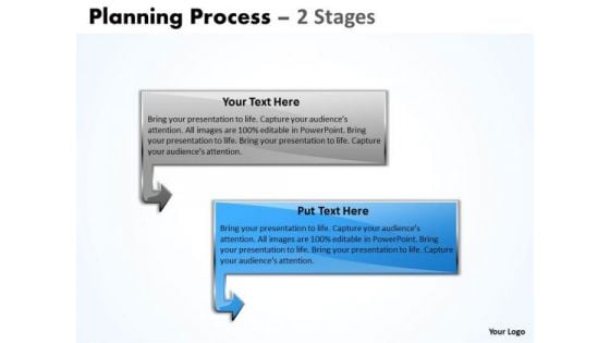 Marketing Ppt Template Planning Process Of 2 Stages Business Strategy PowerPoint 3 Image