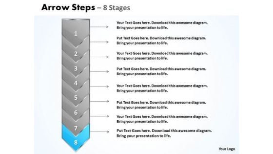 Marketing Ppt Theme Arrow 8 State Diagram Business Strategy PowerPoint 9 Image