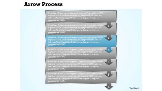 Marketing Ppt Theme Arrow Process 6 Stages Business Plan PowerPoint 4 Design