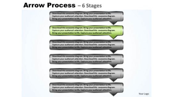 Marketing Ppt Theme Continuous Process Using 6 Rectangular Arrows 3 Design