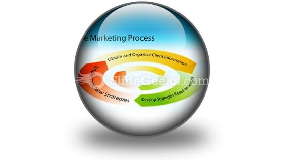 Marketing Process Chart PowerPoint Icon C