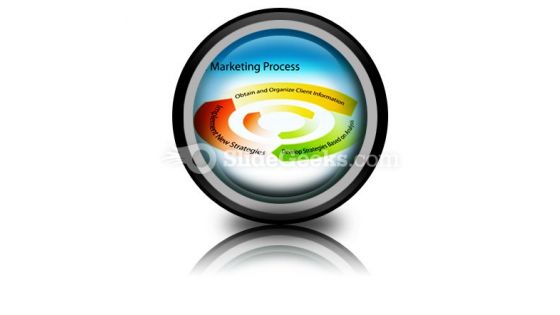 Marketing Process Chart PowerPoint Icon Cc