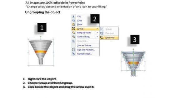 Marketing Sales Funnel With 7 Stages Ppt Slide Diagrams