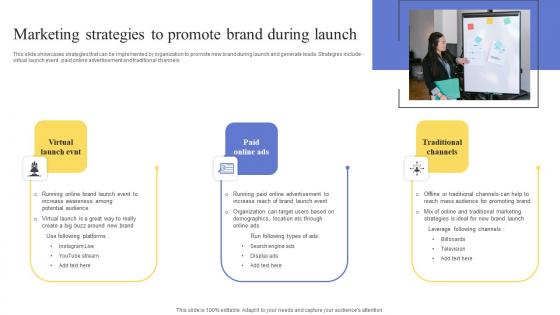 Marketing Strategies To Promote Brand During Launch Maximizing Revenue Using Designs Pdf