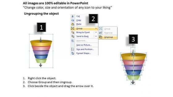 Marketing Strategy Funnel Diagram Cycle Process PowerPoint Templates