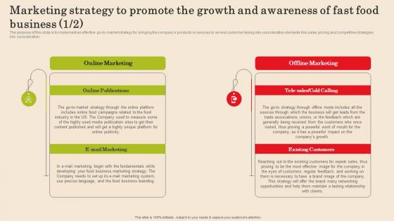 Marketing Strategy To Promote The Growth And Fast Food Business Plan Professional Pdf Marketing Strategy To Promote The Growth And Fast Food Business Plan Professional Pdf