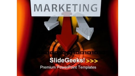 Marketing Target PowerPoint Template 0610