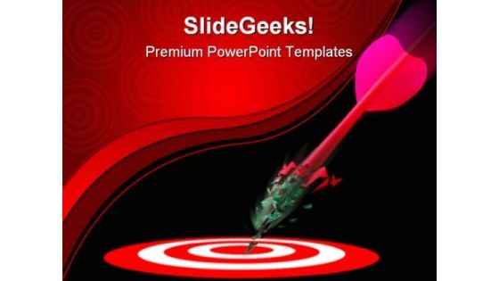 Marketing Target Winner Business PowerPoint Themes And PowerPoint Slides 0811
