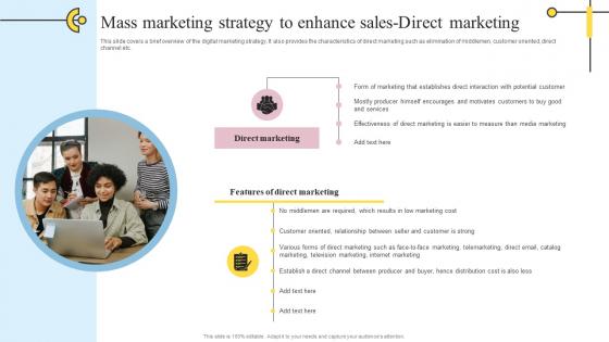 Mass Marketing Strategy To Enhance Sales Direct Definitive Guide On Mass Advertising Sample Pdf