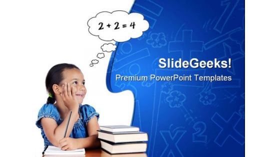 Mathematics Children Education PowerPoint Backgrounds And Templates 1210