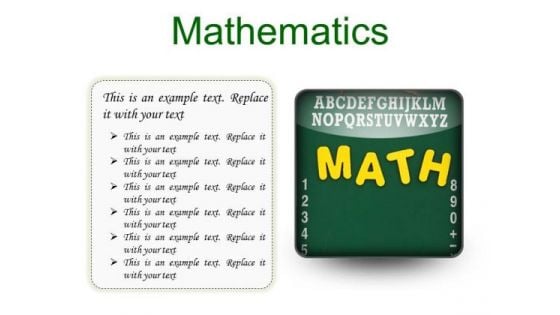 Mathematics Education PowerPoint Presentation Slides S