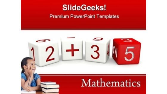 Mathematics Education PowerPoint Template 0610