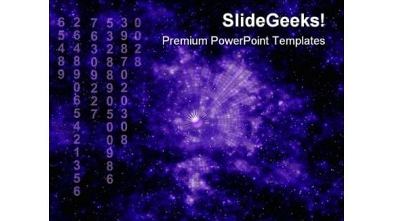 Matrix Of Space Science PowerPoint Templates And PowerPoint Backgrounds 0611