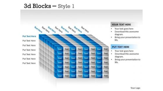 Mba Models And Frameworks 3d Blocks Style Consulting Diagram