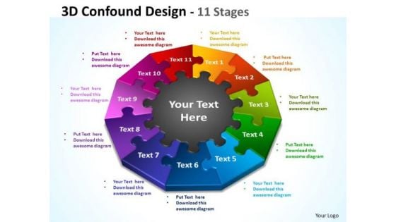 Mba Models And Frameworks 3d Confound Design 11 Diagram Stages Marketing Diagram