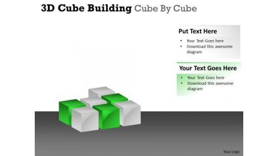 Mba Models And Frameworks 3d Cube Building Cube By Cube Business Framework Model