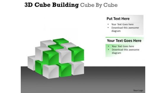 Mba Models And Frameworks 3d Cube Building Cube By Cube Consulting Diagram