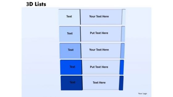 Mba Models And Frameworks 3d List Diagram Sales Diagram