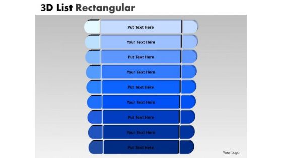 Mba Models And Frameworks 3d List Processes Marketing Diagram