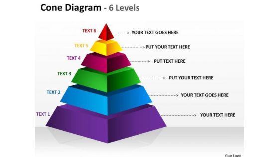 Mba Models And Frameworks 6 Staged Triangle Shape Business Sales Diagram