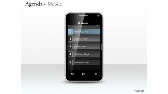 Mba Models And Frameworks Agenda Mobile Sales Diagram