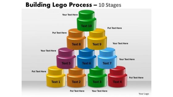 Mba Models And Frameworks Building Lego Process 10 Stages Consulting Diagram