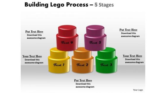 Mba Models And Frameworks Building Lego Process 5 Stages Sales Diagram