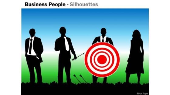 Mba Models And Frameworks Business People Silhouettes Business Diagram