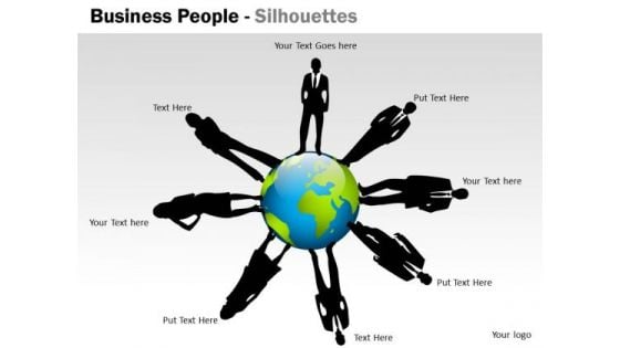 Mba Models And Frameworks Business People Silhouettes Strategy Diagram