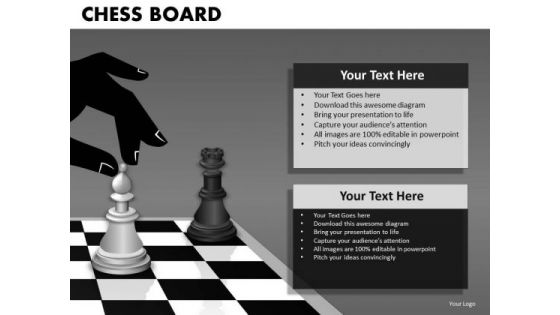 Mba Models And Frameworks Chess Board Business Diagram