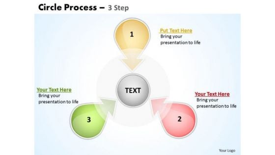 Mba Models And Frameworks Circle Process 3 Step 4 Strategy Diagram