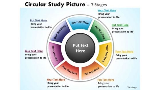 Mba Models And Frameworks Circular Study Picture 7 Stages Sales Diagram