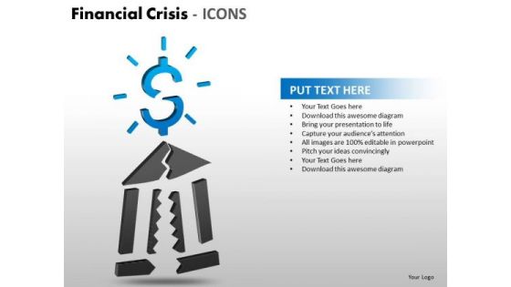 Mba Models And Frameworks Financial Crisis Icons Marketing Diagram