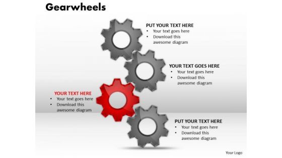 Mba Models And Frameworks Gearwheels Sales Diagram