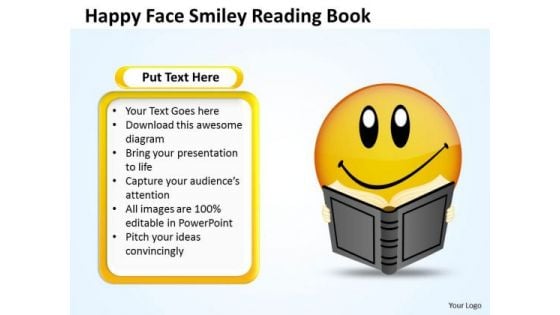 Mba Models And Frameworks Happy Face Smiley Reading Book Sales Diagram