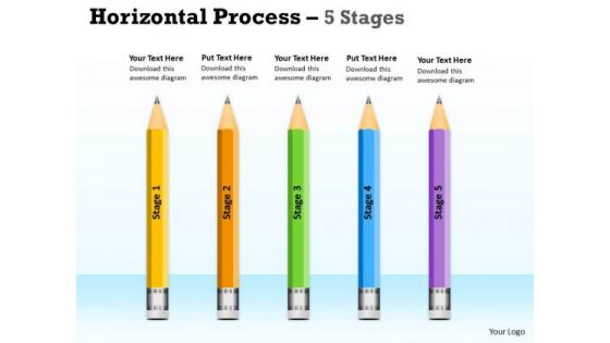 Mba Models And Frameworks Horizontal Process 5 Stages Diagram Strategy Diagram