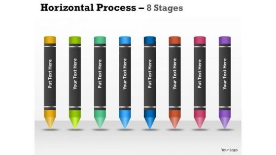 Mba Models And Frameworks Horizontal Process 8 Stages Strategy Diagram