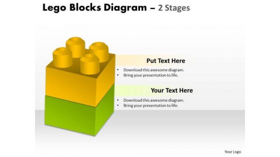 Mba Models And Frameworks Lego Blocks Diagram 2 Stages Business Diagram