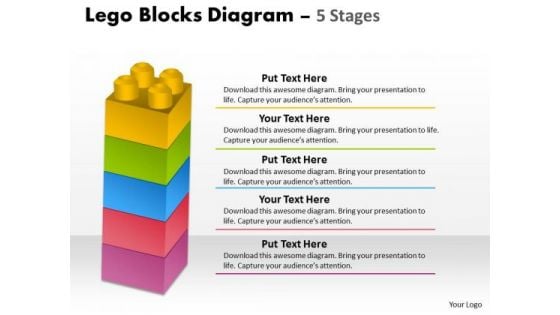 Mba Models And Frameworks Lego Blocks Diagram 5 Stages Business Framework Model