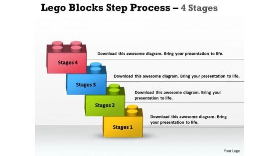 Mba Models And Frameworks Lego Blocks Step Process 4 Stages Business Cycle Diagram