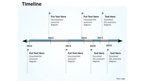Mba Models And Frameworks Linear Timeline And Roadmap For Business Marketing Diagram
